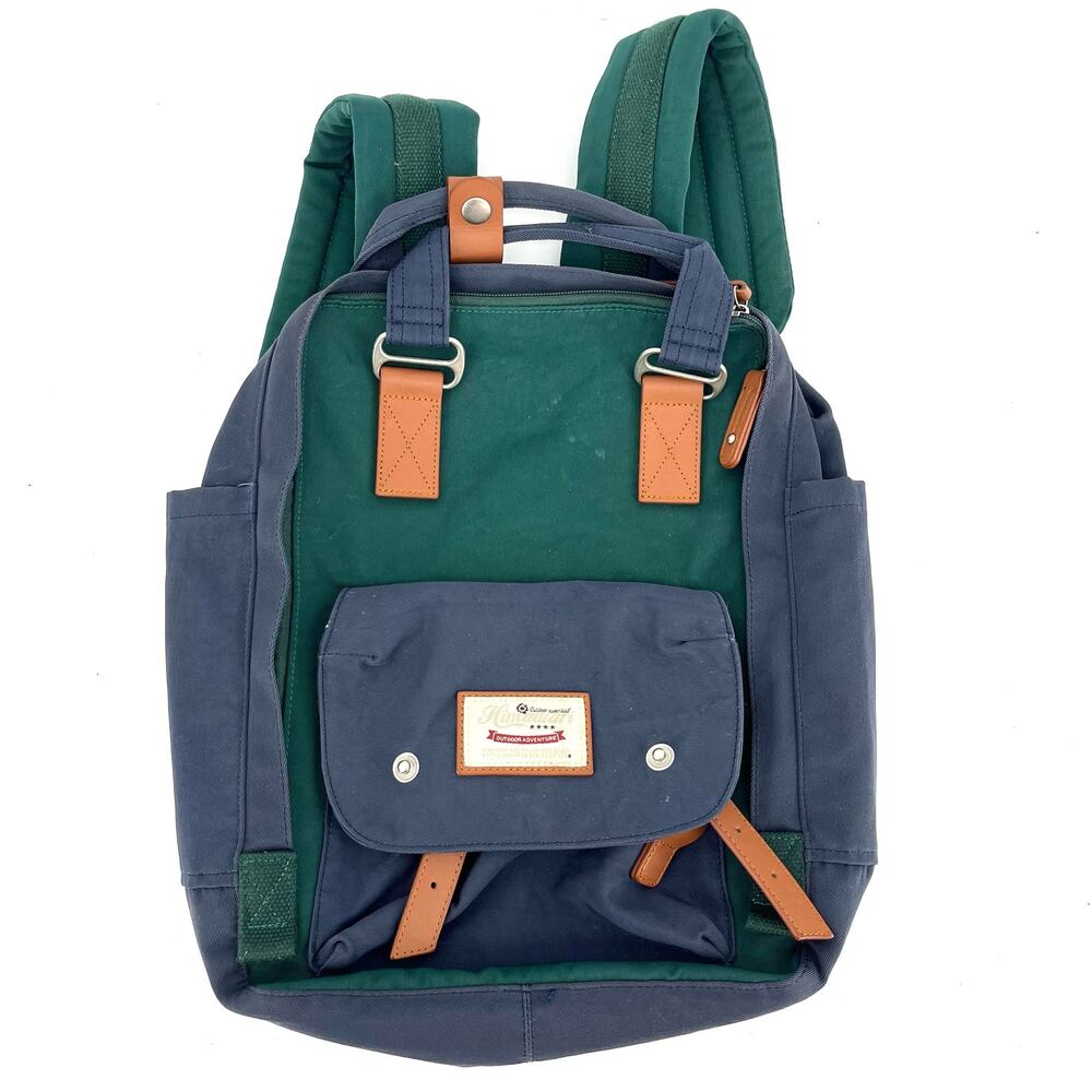 Himawari Navy Green Backpack